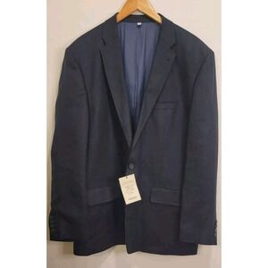 Baird McNutt Murano‎ Mens 2 Button 100% Linen Blazer Sport Coat Extra Large Navy
